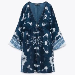 Zara Short tie Dye dress NWT